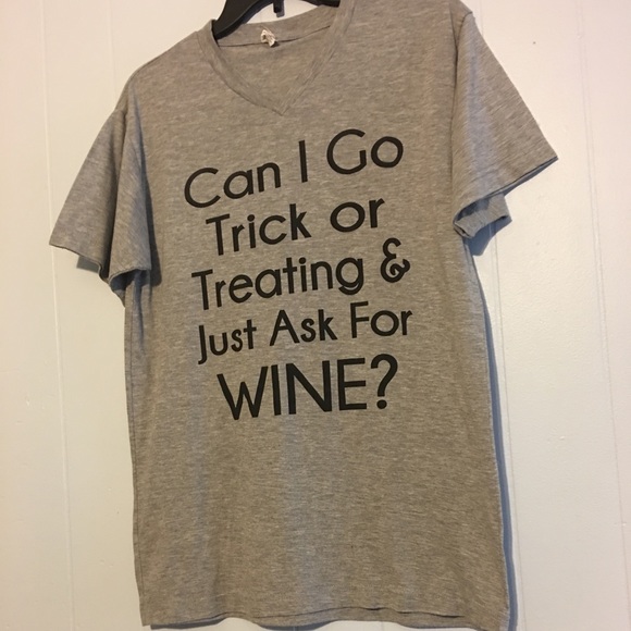 Just ask for Wine Halloween tee shirt - Picture 4 of 5